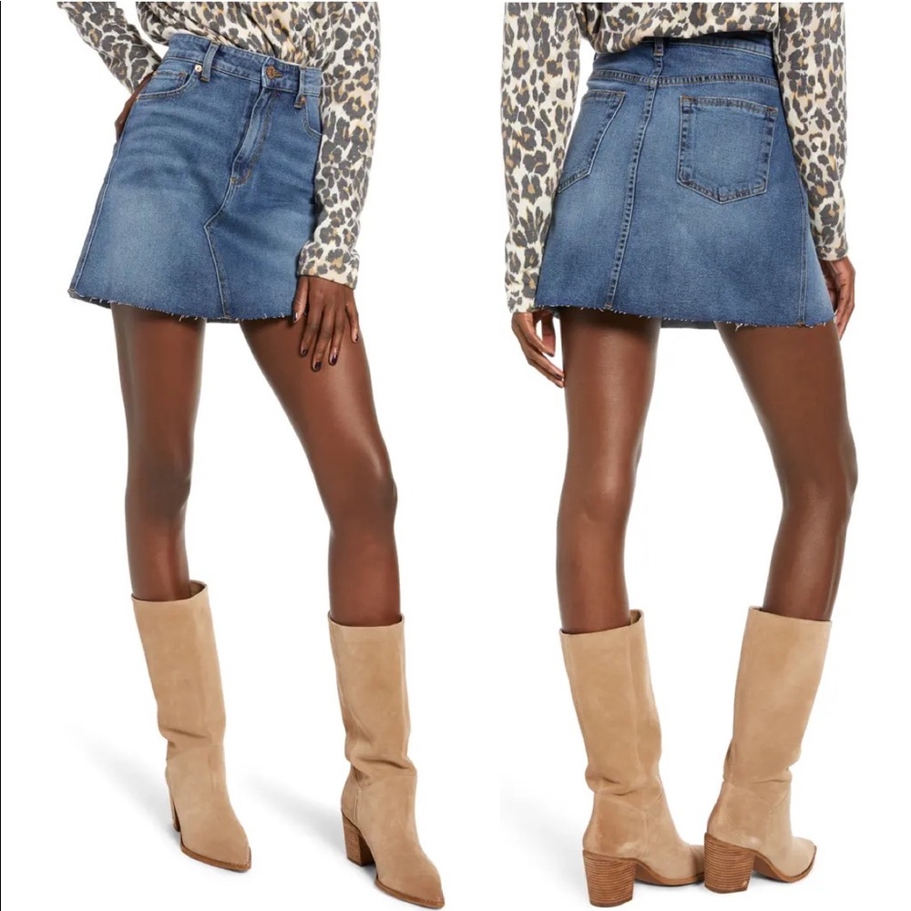NWT Nordstrom Denim Mini Skirt